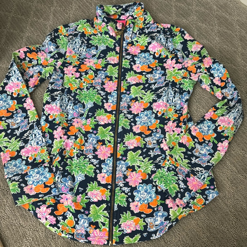 Disney Lilly Pulitzer Floral Print Women's Jacket xxs